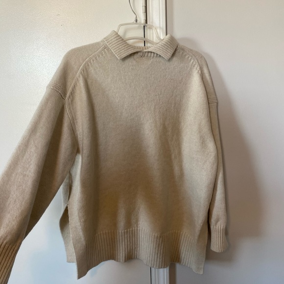 H&M cream turtleneck sweater size women’s small - Picture 4 of 9